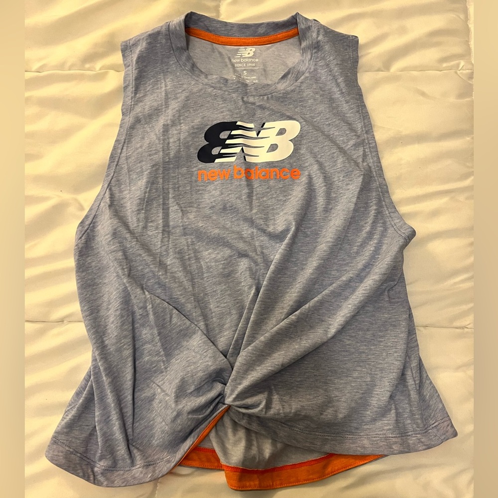 New Balance Knot Front Logo Tank Top